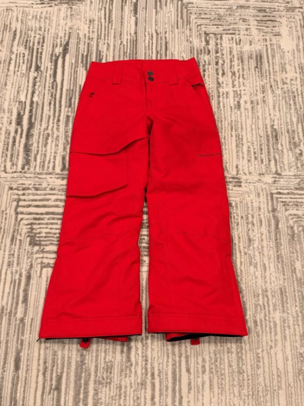 New Obermeyer girls youth small-size 8 red Extended Wear System snow pants $125